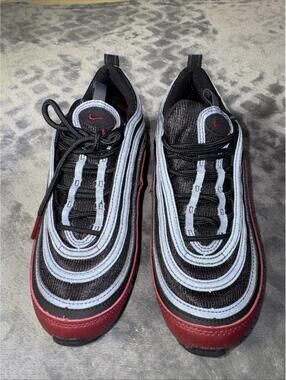 Nike Air Max 97  Size 6.5Y 921522-600 Amarillo & Maroon